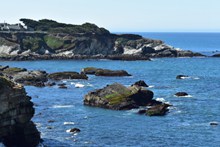岩石大海风景图片