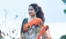 印度服装户外美女高清图片