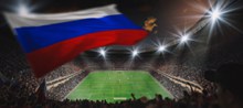 俄罗斯世界杯足球场摄影图图片
