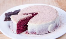 蓝莓味提拉米苏蛋糕高清图片
