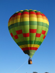 空中大型热气球精美图片