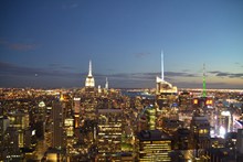 纽约建筑夜景图片素材