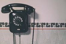 黑色拨号电话高清图片