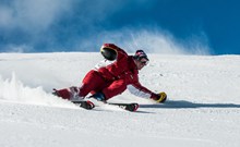户外滑雪运动动作高清图片