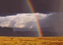 雨后彩虹景观精美图片