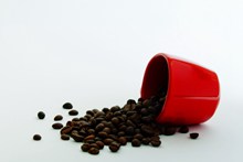 棕色咖啡豆摄影高清图片
