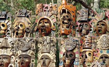 墨西哥传统面具精美图片