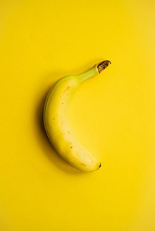一根黄色香蕉高清图片