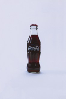 玻璃瓶装可乐高清图片