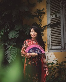 中华古典旗袍美女图片素材