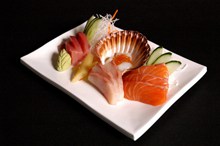 三文鱼海鲜美食高清图片