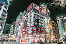 日本繁华商业街图片