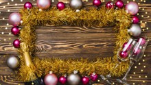 圣诞节装饰木板背景精美图片