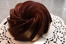 螺旋状巧克力蛋糕高清图