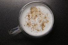 自制牛奶咖啡图片素材