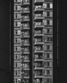 商品房建筑黑白高清图片