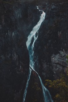 高山流水瀑布风景图片下载