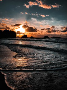 海上日出自然风景素材图片素材