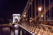 布达佩斯铁索桥精美图片