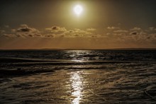 黄昏海滩景观高清图