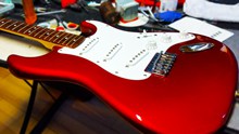 红色电子吉他图片素材