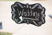 婚礼引导牌高清图片