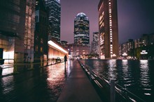 冷清街头城市夜景图片素材