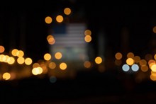 夜景光斑效果摄影图高清图片