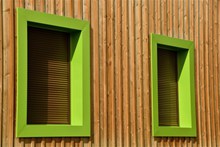 绿色木窗户图片下载