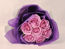 紫色玫瑰花束精美图片