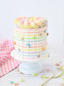 奶油彩虹蛋糕 奶油彩虹蛋糕大全图片下载