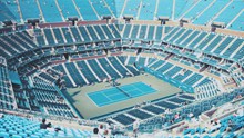 网球场观众台高清图片