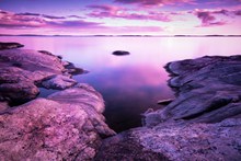 紫色唯美非主流湖泊图片素材