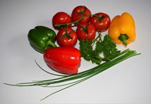 番茄青椒蔬菜图片下载