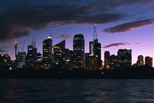 悉尼城市建筑夜景高清图片