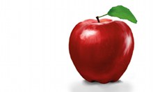 一颗大红苹果图片素材