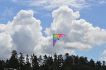 天空下放风筝图片素材