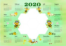 2020年日历设计图片素材