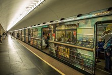 莫斯科地铁图片素材