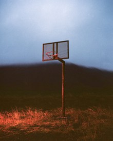 非主流篮球架摄影高清图