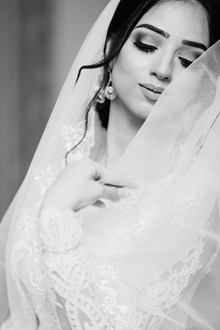 黑白婚纱唯美精美图片