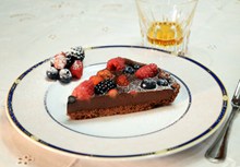 水果巧克力蛋糕块精美图片