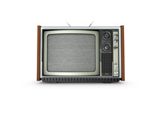 黑白复古电视机精美图片