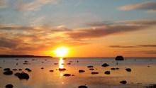 波罗的海日落景观高清图