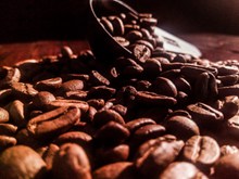 棕色咖啡豆近景图片大全