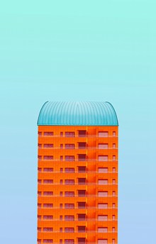 橙色高楼大厦建筑外观 橙色高楼大厦建筑外观大全精美图片