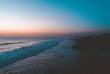 大海黄昏风景唯美意境图片素材