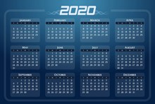 2020年日历表高清图