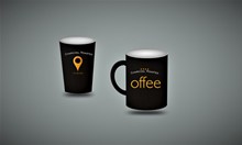 咖啡杯设计背景图片下载