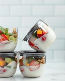 自制水果酸奶精美图片